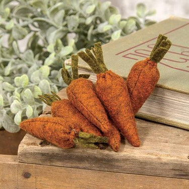 6 Set Felt Carrots 325 - The Fox Decor